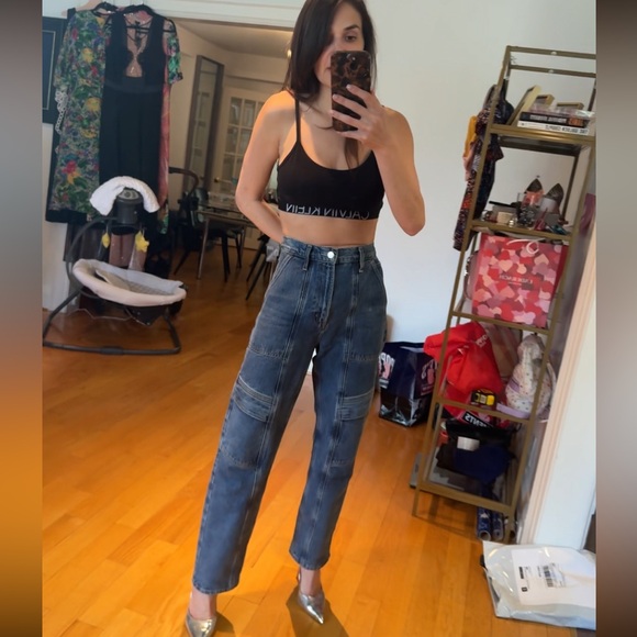 Agolde High Rise Blue Jeans - Picture 8 of 8